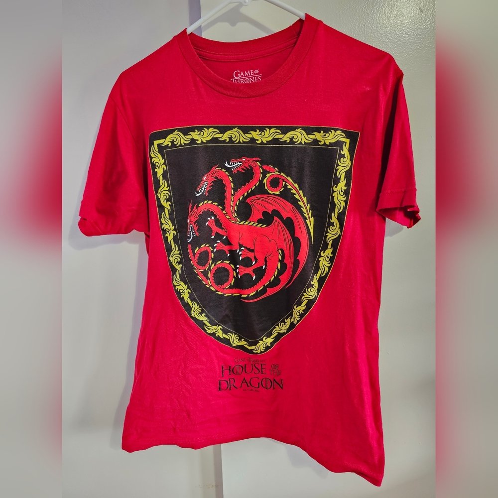 Game of Thrones: House of the Dragon Men's Targaryen Crest Graphic T-Shirt